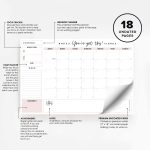 Bliss Collections Monthly Planner, "You've Got This", Undated Desk Calendar and Planner for Organizing and Scheduling Tasks, Productivity Tracker, Goals, Notes and To-Do Lists, 12"x18" (18 Sheets) - Image 3